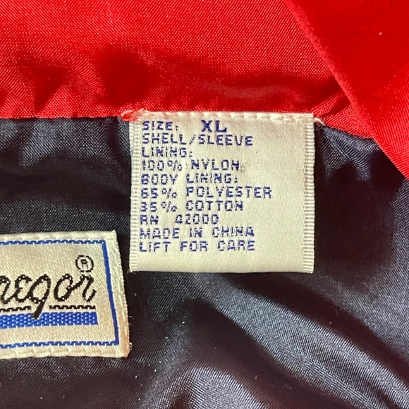 Vintage MacGregor Men’s Full Zip Nylon Track Jacket USA Athletics Patriotic XL - Picture 10 of 11